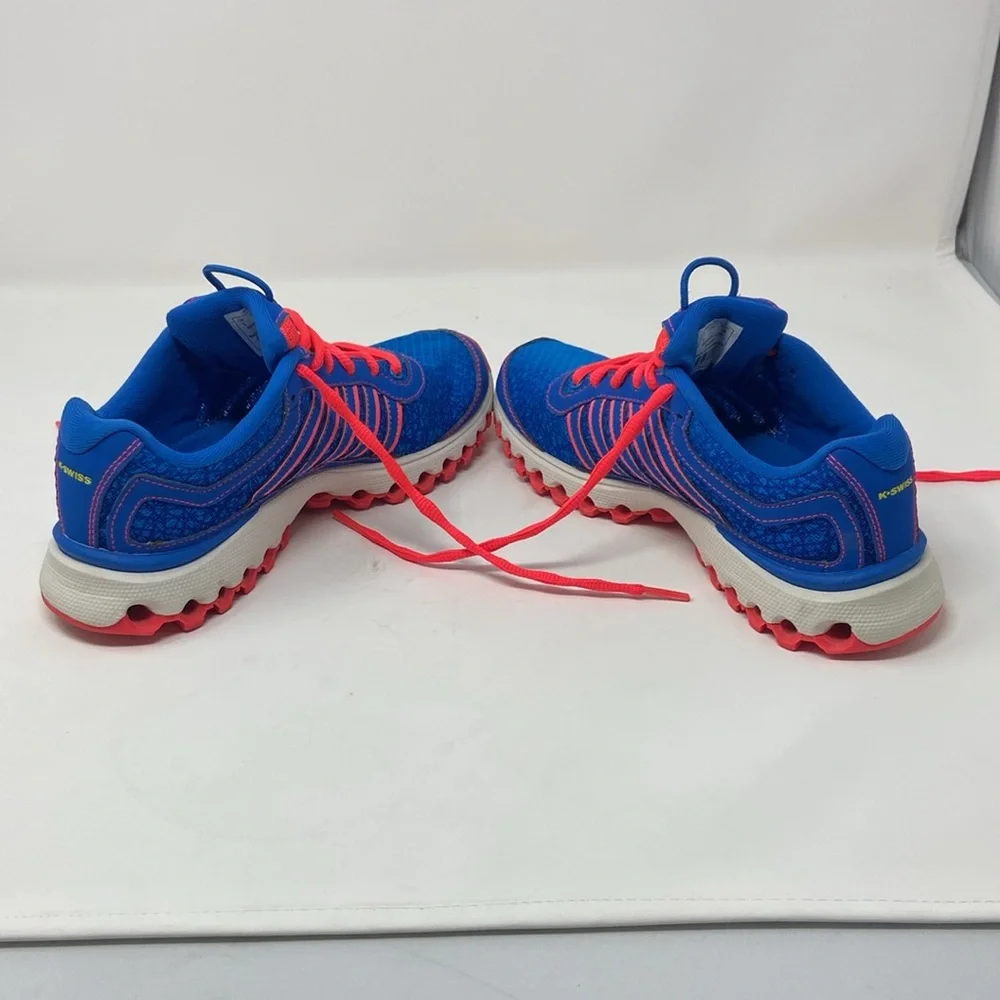 K SWISS AoSTA II WOMANS SIZE 7 E14-097 RUNNING SHOE BLUE/PINK MESH LIGHTWEIGHT - Picture 10 of 16